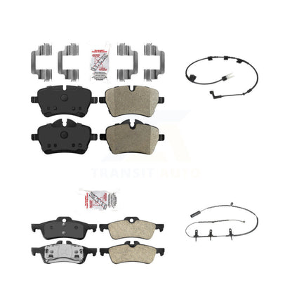 Ceramic Disc Brake Pads And Wear Sensors Front Rear Kit For Mini Cooper