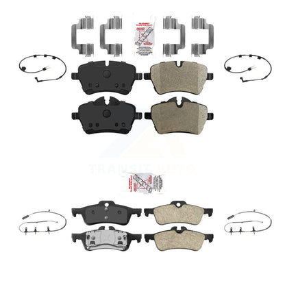 Ceramic Disc Brake Pads And Wear Sensors Front Rear Kit For Mini Cooper