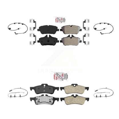 Ceramic Disc Brake Pads And Wear Sensors Front Rear Kit For Mini Cooper