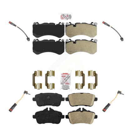 Ceramic Brake Pad And Wear Sensor Front Rear Kit For Mercedes-Benz ML63 AMG GL63