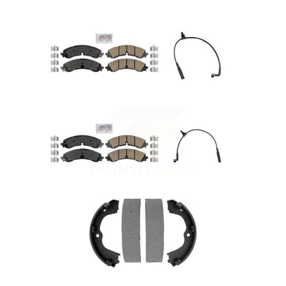 Ceramic Brake Pad Wear Sensor Front Rear Kit (5Pc) For GMC Chevrolet Sierra 2500