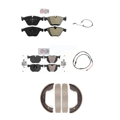 Ceramic Disc Brake Pad Wear Sensor Front Rear Kit (5Pc) For BMW 528i xDrive 3.0L