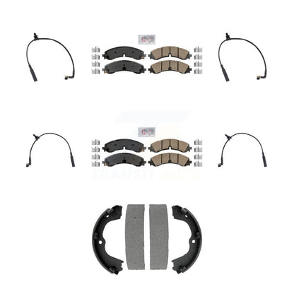 Ceramic Brake Pad Wear Sensor Front Rear Kit (7Pc) For GMC Chevrolet Sierra 2500