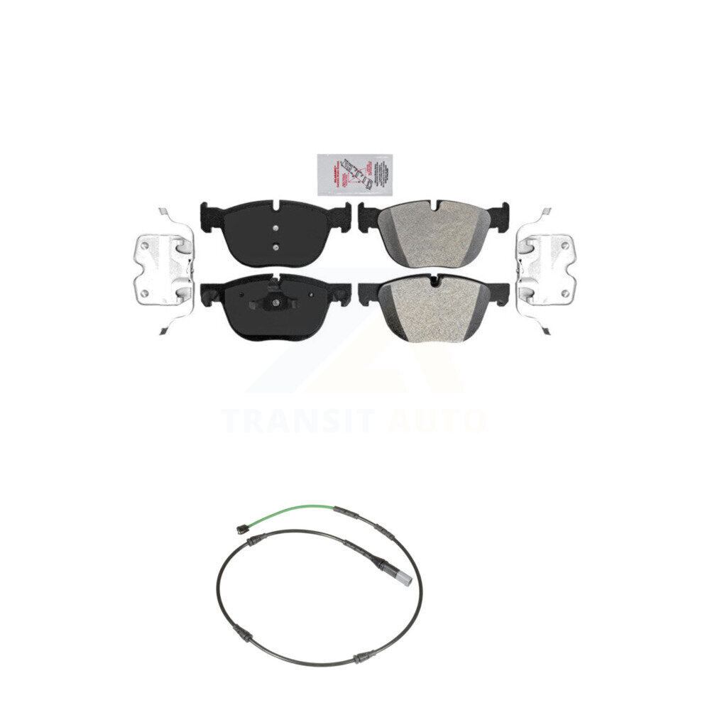 Ceramic Disc Brake Pads And Wear Sensor Front Kit For BMW X6 xDrive35i with 3.0L