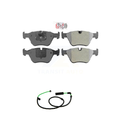 Ceramic Disc Brake Pads And Wear Sensors Front Kit For BMW X3 3.0L