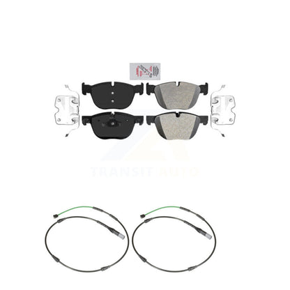 Ceramic Disc Brake Pads And Wear Sensor Front Kit For BMW X6 xDrive35i with 3.0L