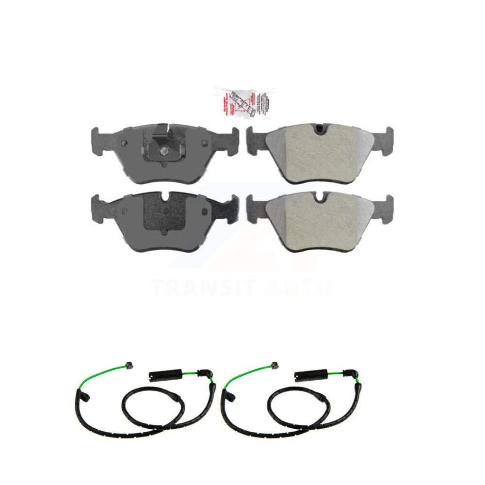 Ceramic Disc Brake Pads And Wear Sensors Front Kit For BMW X3 3.0L