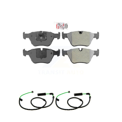 Ceramic Disc Brake Pads And Wear Sensors Front Kit For BMW X3 3.0L