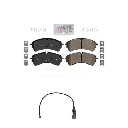 Ceramic Disc Brake Pads And Wear Sensors Rear Kit For Ford Transit-350 HD