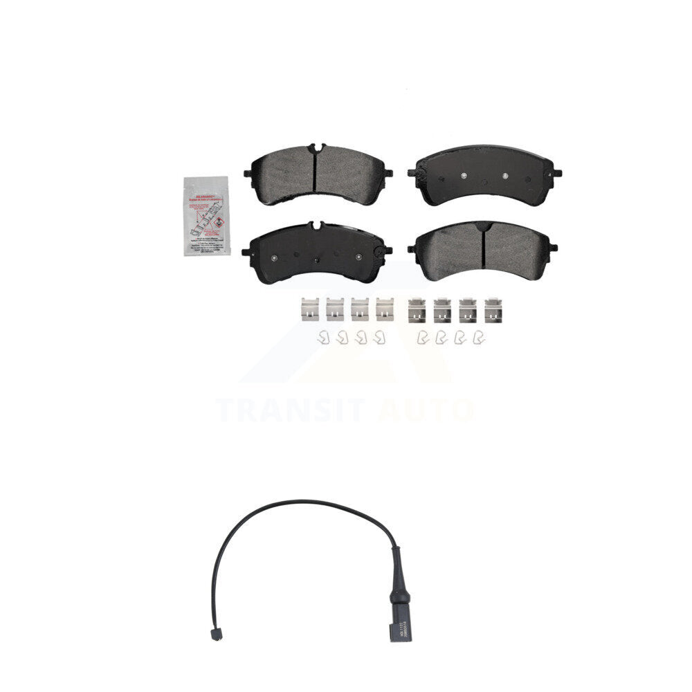 Ceramic Disc Brake Pads And Wear Sensors Rear Kit For Ford Transit-350 HD
