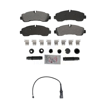Ceramic Disc Brake Pad And Wear Sensor Rear Kit For 2020 Ford Transit-350 HD AWD