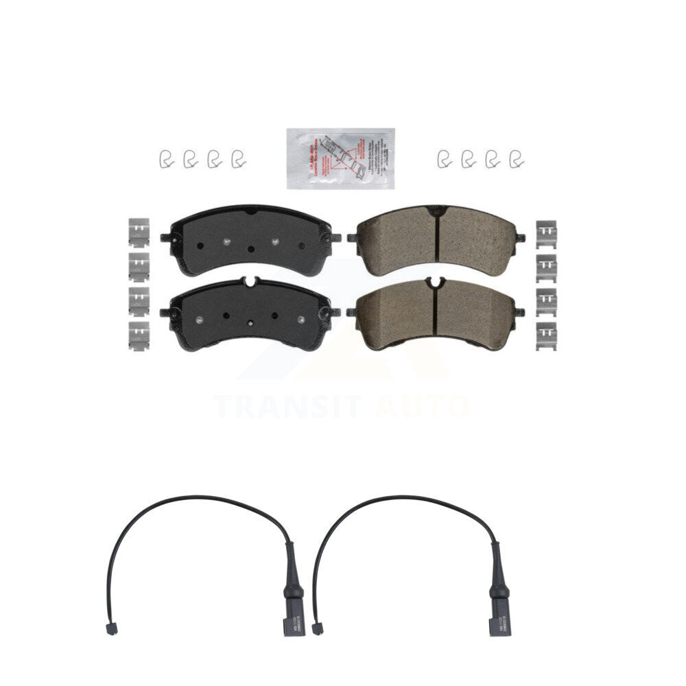 Ceramic Disc Brake Pads And Wear Sensors Rear Kit For Ford Transit-350 HD