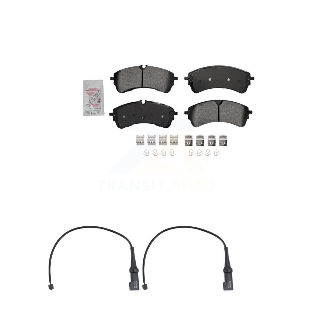 Ceramic Disc Brake Pads And Wear Sensors Rear Kit For Ford Transit-350 HD