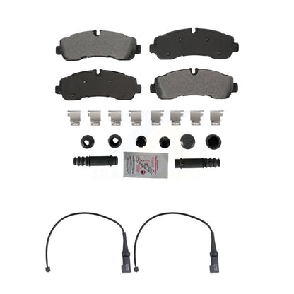 Ceramic Disc Brake Pad And Wear Sensor Rear Kit For 2020 Ford Transit-350 HD AWD