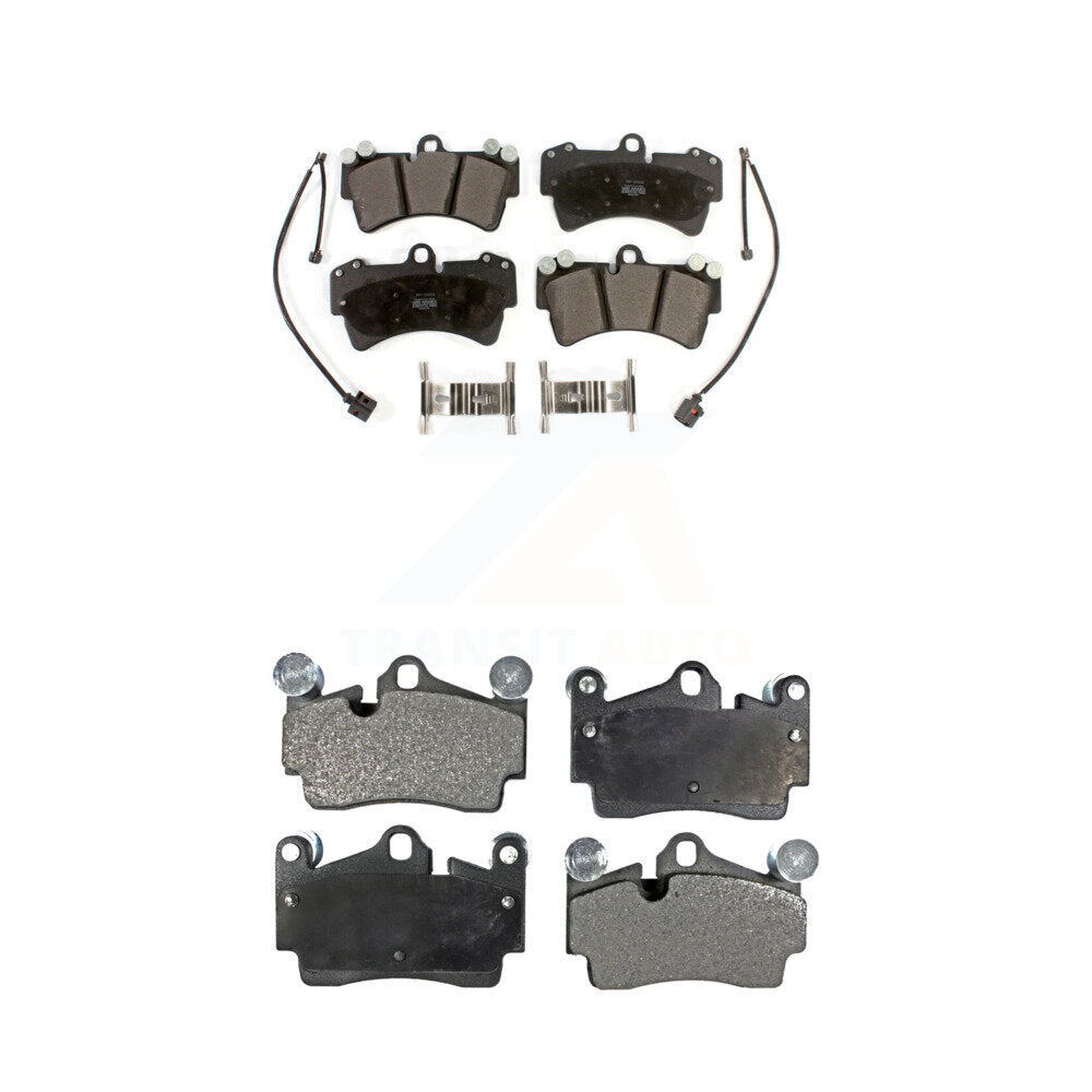 Semi-Metallic Brake Pads Front Rear Kit For Audi Q7 Porsche Cayenne Volkswagen