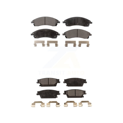 Semi-Metallic Brake Pads Front Rear Kit For Cadillac CTS SRX STS