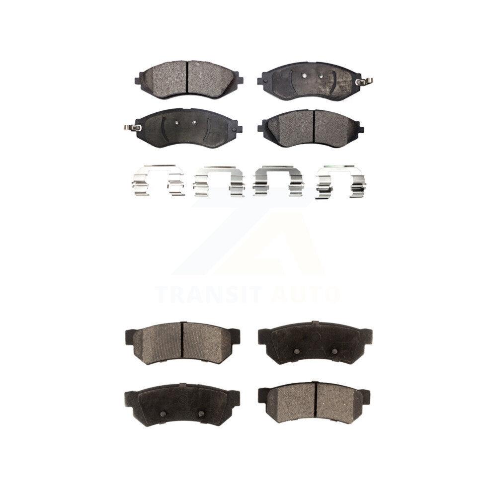 Semi-Metallic Brake Pads Front Rear Kit For Chevrolet Optra Suzuki Forenza Reno