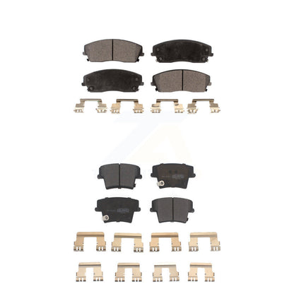 Semi-Metallic Brake Pad Front Rear Kit For Dodge Charger Chrysler 300 Challenger