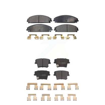 Semi-Metallic Brake Pad Front Rear Kit For Dodge Charger Chrysler 300 Challenger