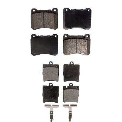 Semi-Metallic Brake Pad Front Rear Kit For Mercedes-Benz C230 SLK350 CLK350 C320