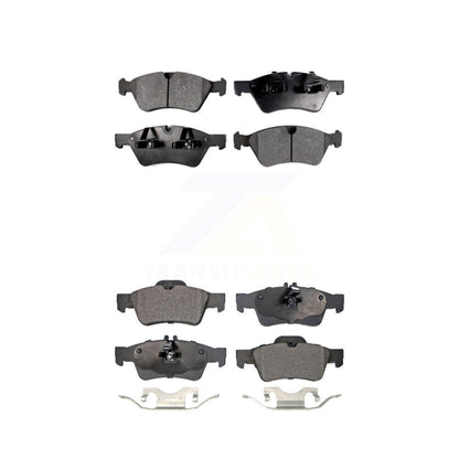 Semi-Metallic Brake Pads Front Rear Kit For Mercedes-Benz E350 E550 E500 AWD