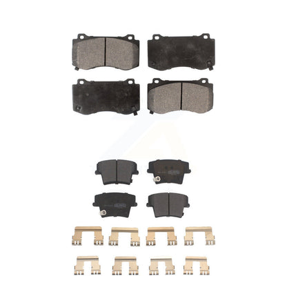 Semi-Metallic Brake Pad Front Rear Kit For Dodge Charger R T Scat Pack with 6.4L