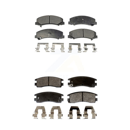 Semi-Metallic Brake Pad Front Rear Kit For Chevrolet Impala Buick LaCrosse Monte
