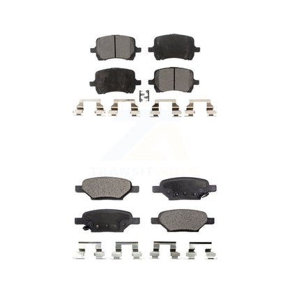 Semi-Metallic Brake Pad Front Rear Kit For Chevrolet Malibu Pontiac G6 Cobalt G5
