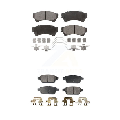 Semi-Metallic Brake Pad Front Rear Kit For Ford Fusion Mazda 6 Lincoln MKZ Milan
