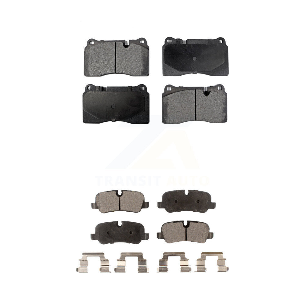 Semi-Metallic Brake Pads Front Rear Kit For 06-09 Land Rover Range Supercharged