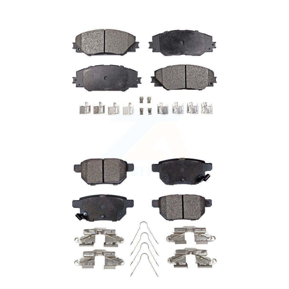 Semi-Metallic Brake Pads Front Rear Kit For Toyota Matrix Pontiac Vibe Scion iM