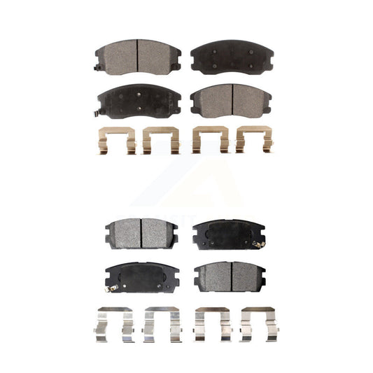 Semi-Metallic Brake Pad Front Rear Kit For Chevrolet Equinox Pontiac Torrent Vue