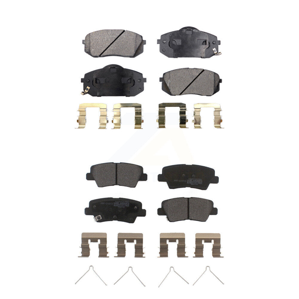 Semi-Metallic Brake Pads Front Rear Kit For Kia Soul EV From Chassis VIN #160921