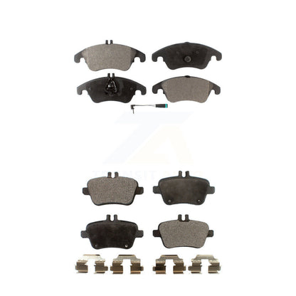 Semi-Metallic Brake Pads Front Rear Kit For Mercedes-Benz SLK350 SLC300 SLK250