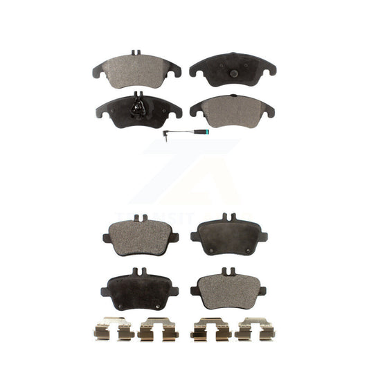 Semi-Metallic Brake Pads Front Rear Kit For Mercedes-Benz SLK350 SLC300 SLK250