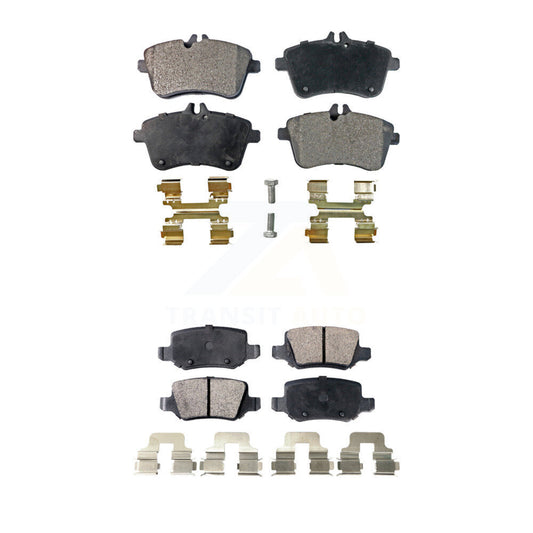 Semi-Metallic Brake Pads Front Rear Kit For 2006-2011 Mercedes-Benz B200