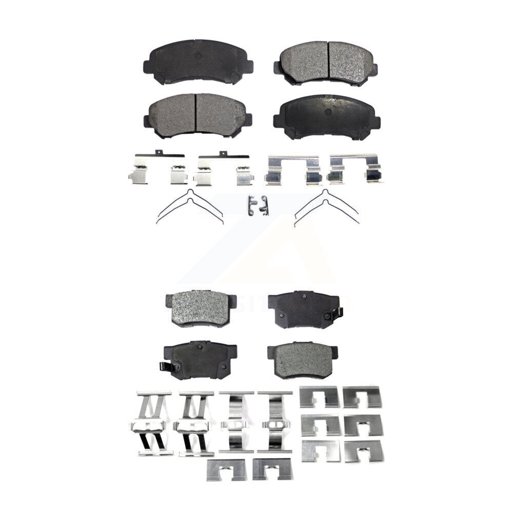 Semi-Metallic Brake Pads Front Rear Kit For 2010-2013 Suzuki Kizashi