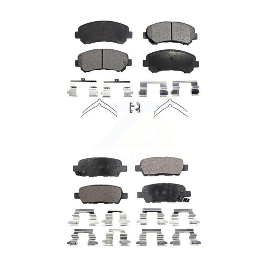 Semi-Metallic Brake Pads Front Rear Kit For Nissan Rogue Sentra Maxima Juke