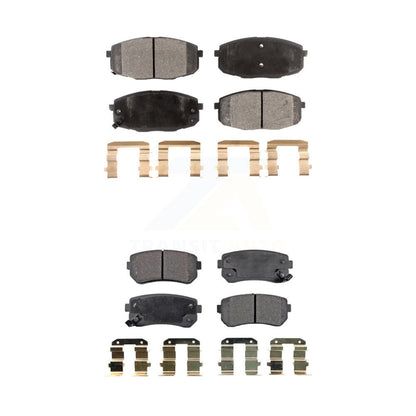 Semi-Metallic Brake Pad Front Rear Kit For Hyundai Elantra Kia Forte Koup Forte5