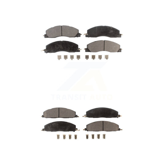 Semi-Metallic Brake Pads Front Rear Kit For Ram 3500 2500 1500 Dodge