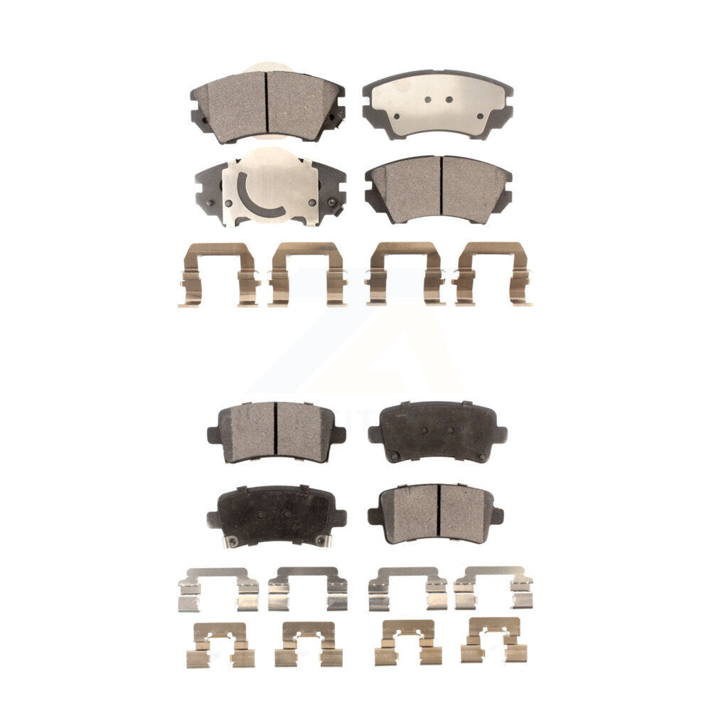 Semi-Metallic Brake Pads Front Rear Kit For Saab 9-5