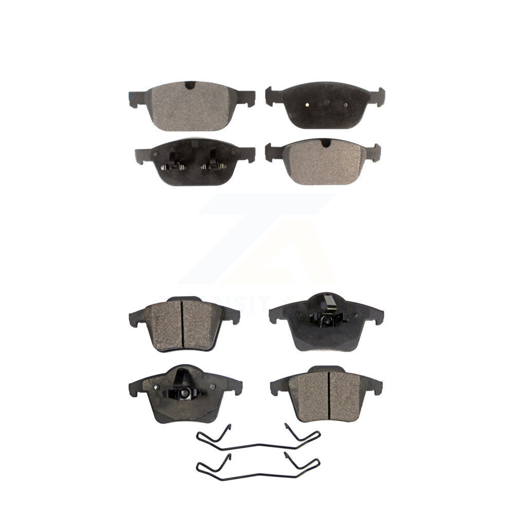 Semi-Metallic Brake Pads Front Rear Kit For Volvo XC90