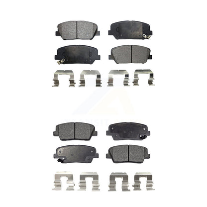 Semi-Metallic Brake Pads Front Rear Kit For Hyundai Genesis Coupe