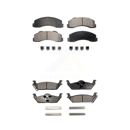 Semi-Metallic Brake Pads Front Rear Kit For 2010-2011 Ford F-150
