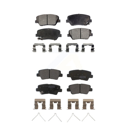 Semi-Metallic Brake Pad Front Rear Kit For Kia Rondo With Electric Parking