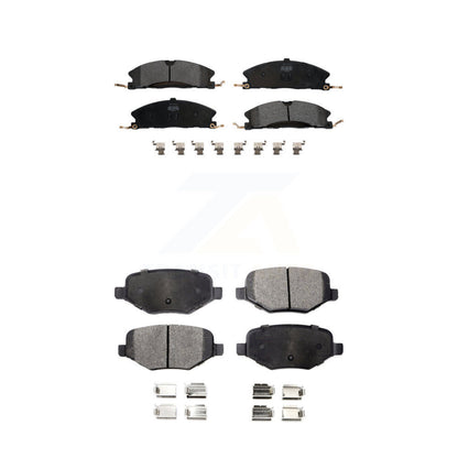 Semi-Metallic Brake Pad Front Rear Kit For Ford Explorer Police Interceptor Flex