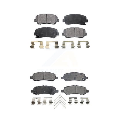 Semi-Metallic Brake Pads Front Rear Kit For 2013-2016 Dodge Dart