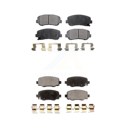 Semi-Metallic Brake Pads Front Rear Kit For Chrysler 200