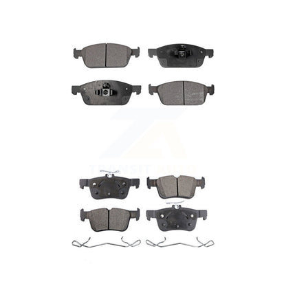 Semi-Metallic Brake Pads Front Rear Kit For Ford Escape Lincoln MKC