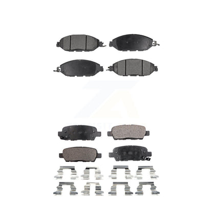 Semi-Metallic Brake Pads Front Rear Kit For Nissan Murano Pathfinder INFINITI